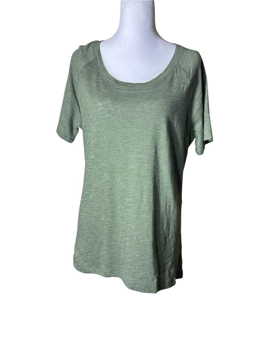 CALIA Women's Flow Keyhole Tieback Tee Heathered Green M